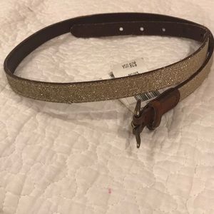 Glittery gold Belt for women